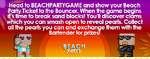 Beach Party Ticket's HD store banner, which contains an advertisement for BEACHPARTYGAME