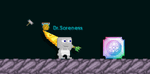 A player wearing the Pineapple Bussin' Sword