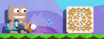 A player wearing the Super Snowball Launcher