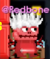 Ex-moderator Redbone with Red Bones equipped