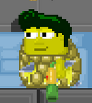 A player with a Dangerous Pineapple Body