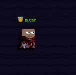 A player wearing the full Dark Assassin Set