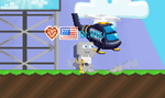 A player wearing the Royal Action Hero Helicopter
