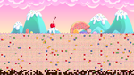 A render of a candyland-blasted world.