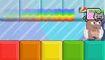The Nyan Hat's rainbow trail