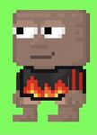 A player wearing the Flame Tee