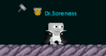 A player wearing the Matrix Trenchcoat