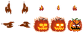 The textures of Haunted Jack O' Lantern