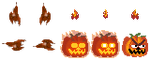 The textures of Haunted Jack O' Lantern