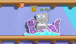 A player wearing the Cardboard Nessie