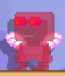 A player with the Pink Teeny Angel Wings equipped.