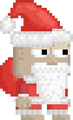 A player wearing the Santa set