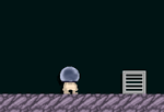 A player wearing the Black Crystal Ball Head