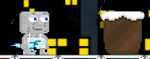 A player wearing the Mighty Snow Rod