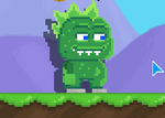 A player wearing the full Swamp Monster set