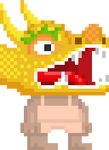 A player wearing the Chinese Dragon Head.
