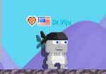 A player wearing the Pirate Bandana - Black