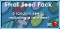The Small Seed Pack's old store button.