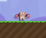 A player wearing the Hyperlight Wings