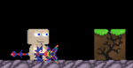 A player wearing the Spooky Stained Glass Scepter