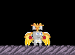 A player wearing the Angel of Mercy's Wings