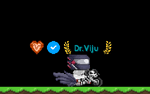 A player wearing the Bone Bike set.