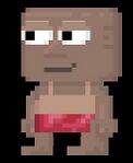 A player wearing the Tiny Red Skirt