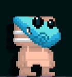 A player wearing the Grand Minimus Mask