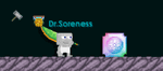A player wearing the Kiwi Bussin' Sword