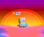 A player wearing the Ultraviolet Sword