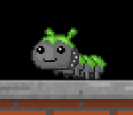 A walking Leashed Silkworm - Grey