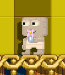 A player wearing the Flower Pot