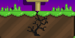A placed Fissure connected with Dirt