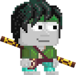 A player wearing the complete Jade's Set