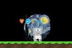 A player wearing the Starry Night Aura.