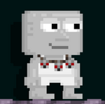 A player wearing the Greezak Horde - Skull Necklace