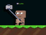 A player wearing the Selfie Stick