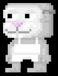 A player wearing the Bunny Mask