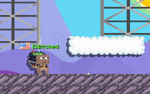 A player wearing the Cauldron Cannon