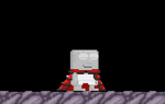 A player wearing the Lion Dancer Cape - Red