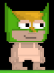 A player wearing a Crimefighter Mask - Green