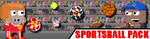 An alternate version of the Sportsball Pack's update banner, which was used on the official Facebook post[1]
