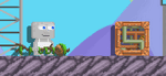 A player wearing the Dirt Lord's Scepter