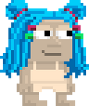 A player wearing the Sara's Hair.