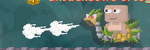 A player wearing the Rocket Powered Pineapple Vacuum