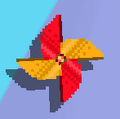 Spinning animation of the Carnival Pinwheel