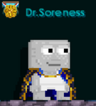 A player wearing the The Traveler's Cape