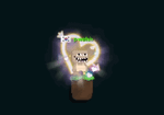 A player wearing the Golden Heart Aura