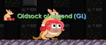Oldsock wearing Oldsock's Old Mate Ricky