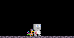 A player with the Party Fowl equipped.